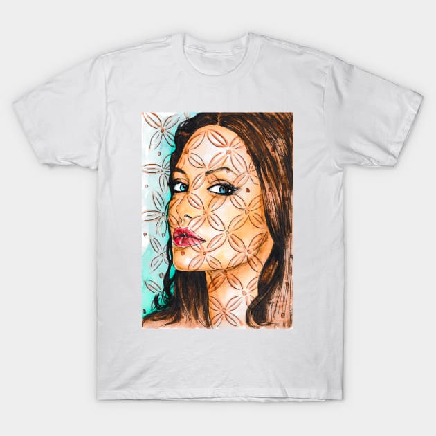 Angelina Jolie T-Shirt by Svetlana Pelin